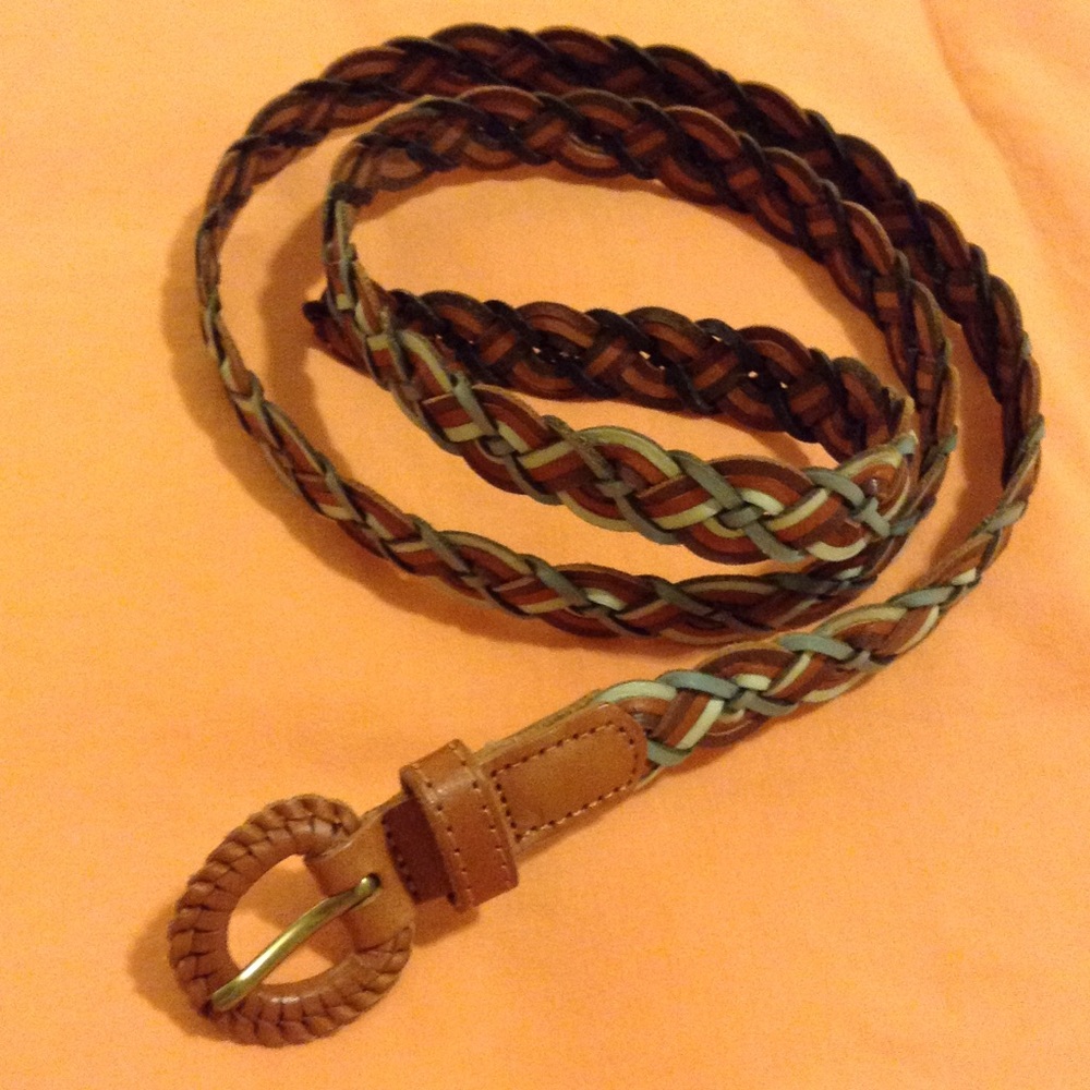 Ann Taylor Braided Leather Belt - One Size